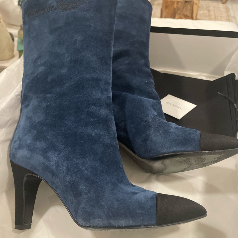 Chanel Gabrielle boots suede